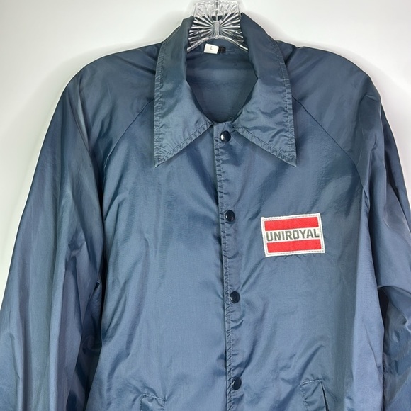 Vintage Uniroyal Eau Claire, Wi Button Up Lightweight Jacket Large - Picture 2 of 12